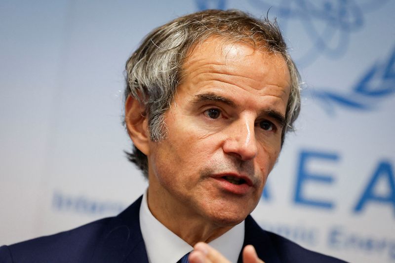 &copy; Reuters. FILE PHOTO: Director General of the International Atomic Energy Agency (IAEA) Rafael Grossi holds a press conference on the opening day of a quarterly meeting of the IAEA Board of Governors in Vienna, Austria, March 4, 2024. REUTERS/Lisa Leutner/File Phot