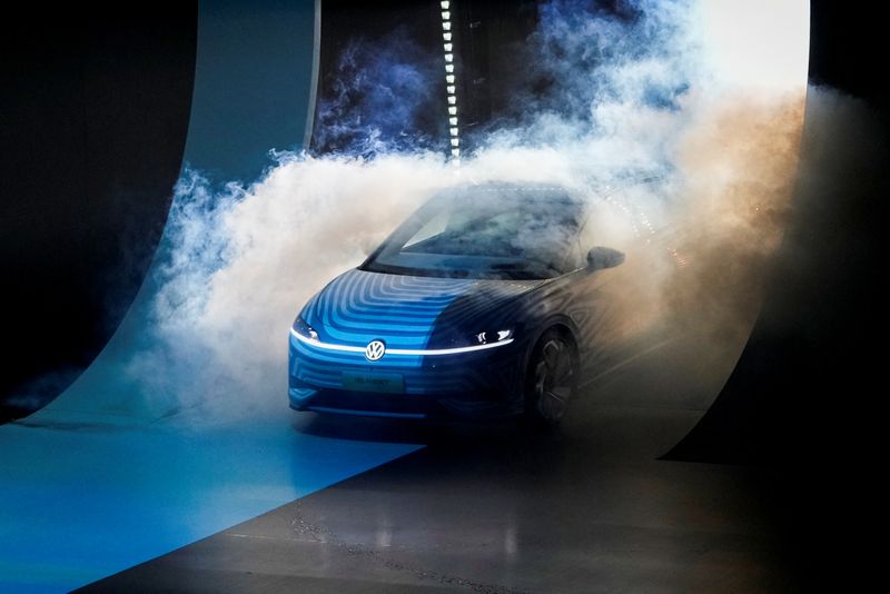 &copy; Reuters. A Volkswagen electric ID. Next is debuted at an event ahead of the Shanghai Auto Show, in Shanghai, China April 17, 2023. REUTERS/Aly Song/File Photo