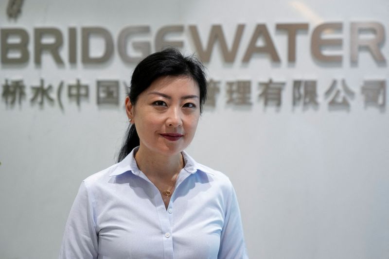 &copy; Reuters. FILE PHOTO: Joanna Alpert, Portfolio manager of Bridgewater (China) Investment Management Co., Ltd. poses for a picture at the company's office in Shanghai, China August 1, 2022. REUTERS/Aly Song/File photo