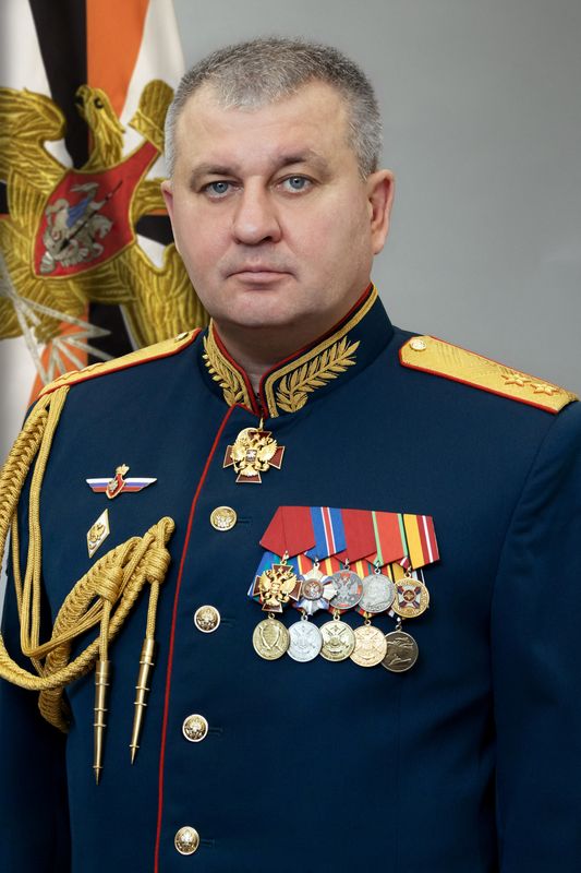 &copy; Reuters. FILE PHOTO: Lieutenant General Vadim Shamarin, deputy head of the army's general staff, is seen in this image on October 6, 2023.  Russian Defence Ministry/Handout via REUTERS/File Photo