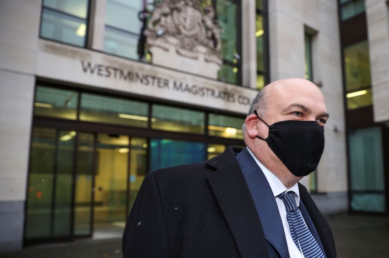 &copy; Reuters. British entrepreneur Mike Lynch leaves Westminster Magistrates Court, in London, Britain, February 9, 2021. REUTERS/Hannah McKay/File Photo