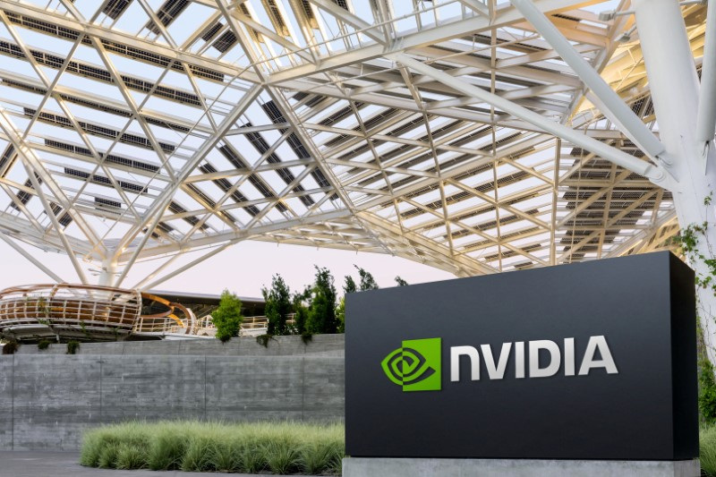 © Reuters. Logo da Nvidia em sua sede em Santa Clara, Califórnia
Maio de 2022. NVIDIA/Divulgação via REUTERS