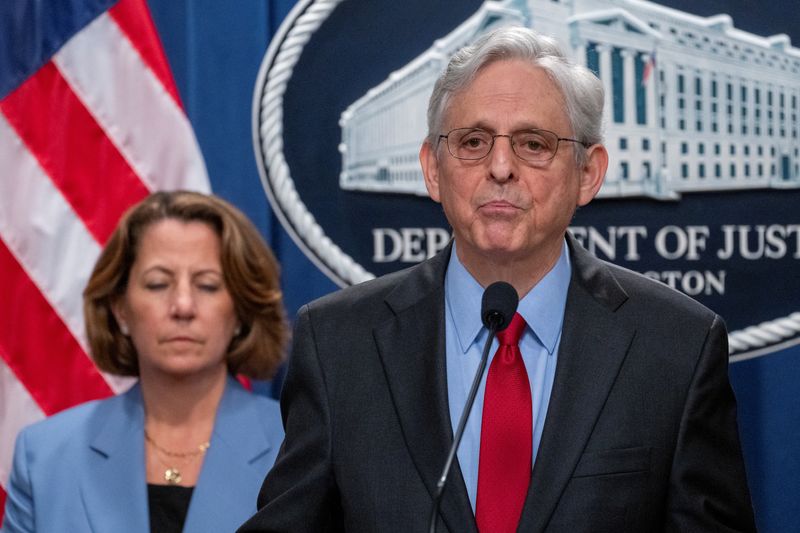 &copy; Reuters. U.S. Attorney General Merrick Garland announces an antitrust lawsuit against Live Nation Entertainment during a press conference at the Department of Justice in Washington, U.S., May 23, 2024. REUTERS/Ken Cedeno