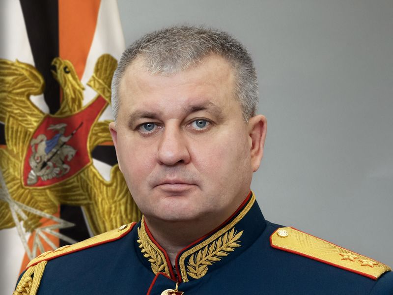 © Reuters. Lieutenant General Vadim Shamarin, deputy head of the army's general staff, is seen in this image on October 6, 2023.  Russian Defence Ministry/Handout via REUTERS/File Photo