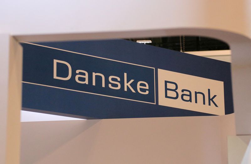 &copy; Reuters. FILE PHOTO: A logo for Denmark's Danske Bank is seen at the SIBOS banking and financial conference in Toronto, Ontario, Canada October 19, 2017. Picture taken October 19, 2017. REUTERS/Chris Helgren/File Photo