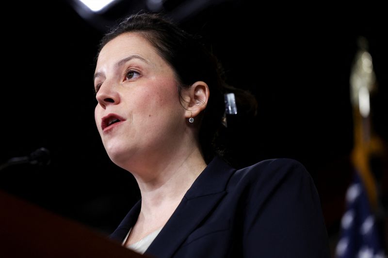 &copy; Reuters. FILE PHOTO: U.S. Rep. Elise Stefanik (R-NY) speaks during a press conference with House Republicans at the Capitol in Washington, U.S., May 7, 2024. REUTERS/Amanda Andrade-Rhoades/File Photo