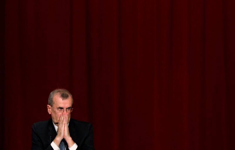 &copy; Reuters. FILE PHOTO: European Central Bank policymaker Francois Villeroy de Galhau, who is also governor of the French central bank, attends the Paris Europlace International Financial Forum in Tokyo, Japan, November 19, 2018. REUTERS/Toru Hanai/File photo