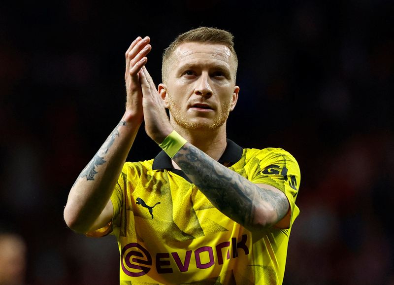 &copy; Reuters. Marco Reus em jogo do Borussia Dortmundn 10/4/2024   REUTERS/Susana Vera