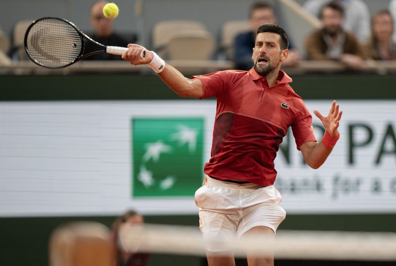 &copy; Reuters. Novak Djokovic no Aberto da Françan 3/6/2024    Susan Mullane-USA TODAY Sports