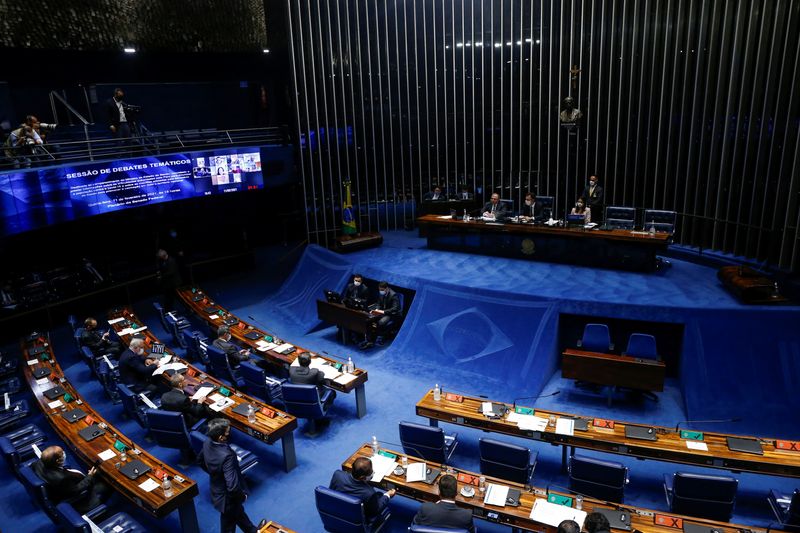 &copy; Reuters. Plenário do Senadon11/02/2021nREUTERS/Adriano Machado