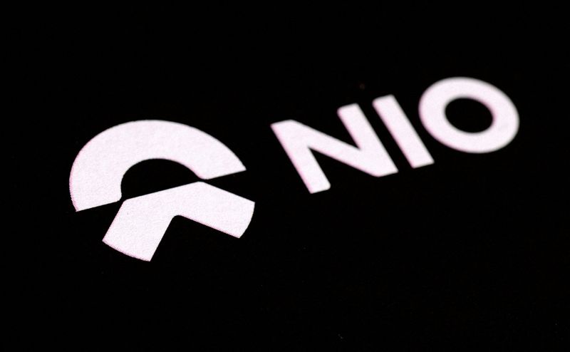 &copy; Reuters. FILE PHOTO: NIO electric cars logo is seen in this illustration taken Jan. 16, 2024. REUTERS/Dado Ruvic/Illustration//File Photo