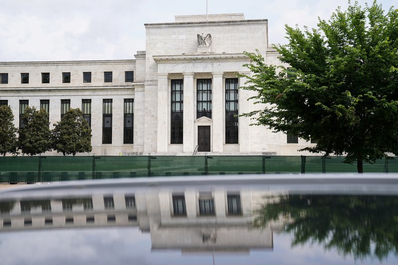 &copy; Reuters. The exterior of the Marriner S. Eccles Federal Reserve Board Building is seen in Washington, D.C., U.S., June 14, 2022. REUTERS/Sarah Silbiger