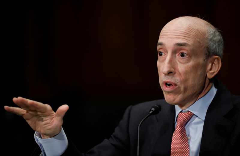 US SEC's Gensler welcomes competition on multiple clearing houses for Treasuries