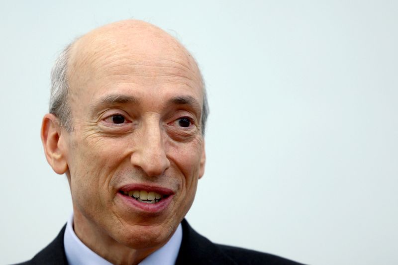 &copy; Reuters. U.S. Securities and Exchange Commission (SEC) Chair Gary Gensler speaks during an interview with Reuters in New York City, U.S., June 5, 2024. REUTERS/Mike Segar