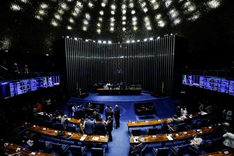 &copy; Reuters. Plenário do Senadon08/11/2023nREUTERS/Adriano Machado
