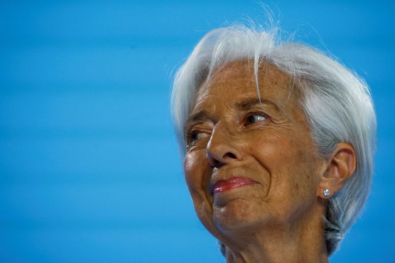 &copy; Reuters. European Central Bank (ECB) President Christine Lagarde reacts during a press conference following the ECB's monetary policy meeting in Frankfurt, Germany, June 6, 2024. REUTERS/Wolfgang Rattay