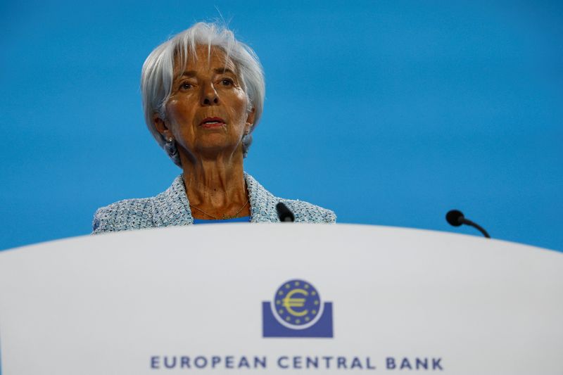 &copy; Reuters. European Central Bank (ECB) President Christine Lagarde speaks during a press conference following the ECB's monetary policy meeting in Frankfurt, Germany, June 6, 2024. REUTERS/Wolfgang Rattay