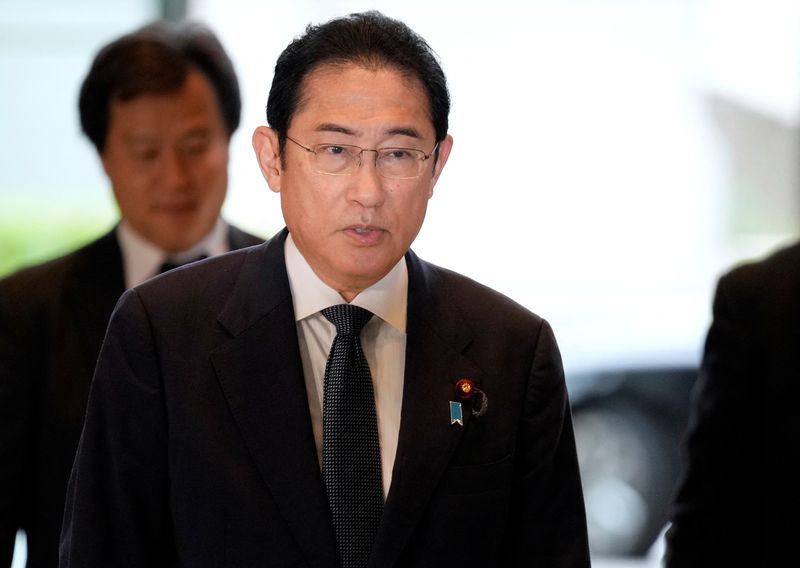 &copy; Reuters. Primeiro-ministro do Japão, Fumio Kishida, em Tóquion10/06/2024 FRANCK ROBICHON/Pool via REUTERS