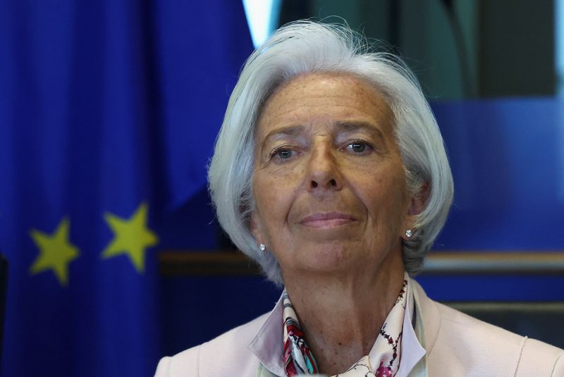 &copy; Reuters. Presidente do BCE, Christine Lagarden25/09/2023nREUTERS/Yves Herman