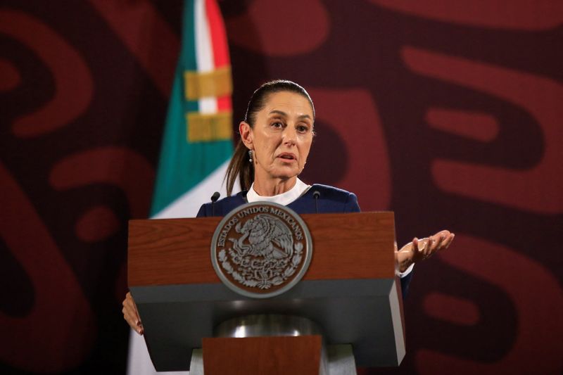 Mexico’s Sheinbaum to push forward with judicial reform, peso slumps