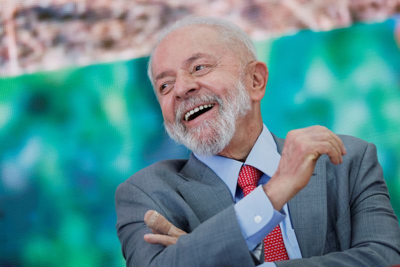 &copy; Reuters. Presidente Luiz Inácio Lula da Silva durante evento no Palácio do Planalton05/06/2024nREUTERS/Adriano Machado