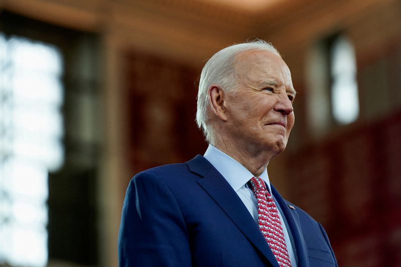 &copy; Reuters. Joe Biden na Filadélfian 29/5/2024   REUTERS/Elizabeth Frantz