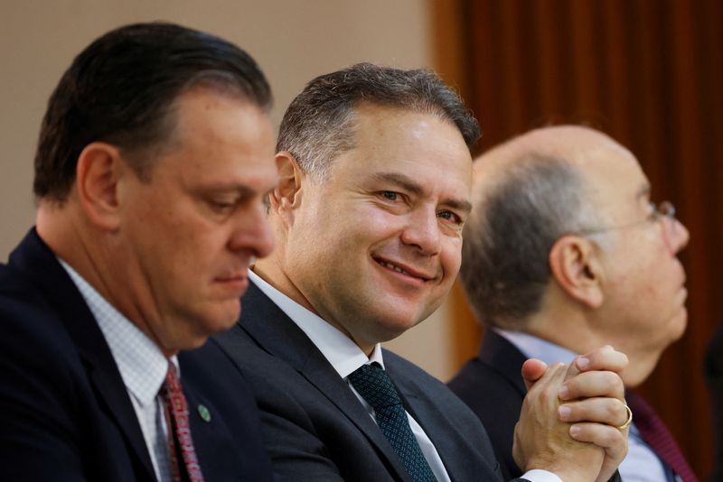 &copy; Reuters. Ministro dos Transportes, Renan Calheiros Filho, participa de reunião ministerial no Palácio do Planalto, em Brasílian06/01/2023nREUTERS/Adriano Machado