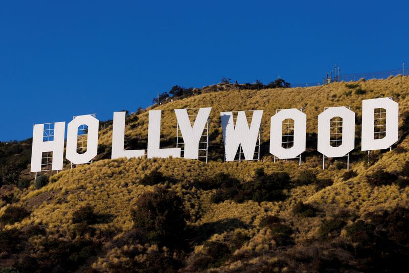 &copy; Reuters. O icônico letreiro de Hollywood  em Los Angeles, Califórnia, EUAn08/12/2023nREUTERS/Mike Blake