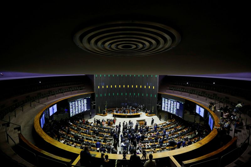 &copy; Reuters. Plenário da Câmara dos Deputados em Brasílian01/02/2021 REUTERS/Adriano Machado