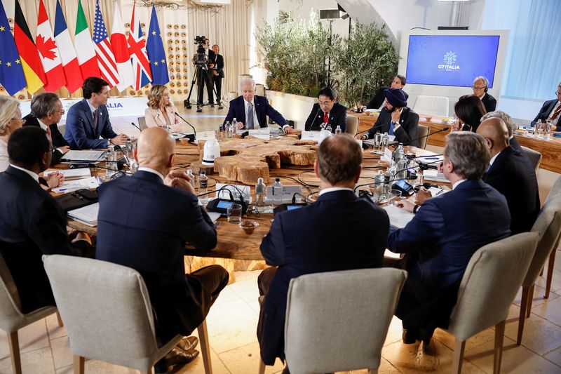 &copy; Reuters. Reunião do G7 na Itálian 13/6/2024   REUTERS/Louisa Gouliamaki
