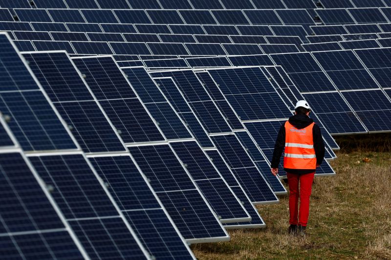 &copy; Reuters. Parque de geração de energia solar na Françan12/02/2024nREUTERS/Gonzalo Fuentes/File Photo