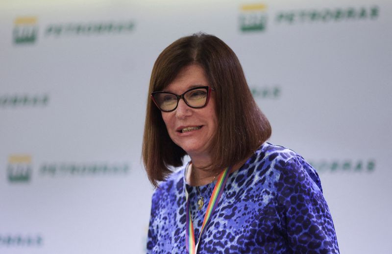 &copy; Reuters. CEO  da Petrobras, Magda Chambriard, em coletiva de imprensan27/05/2024nREUTERS/Ricardo Moraes