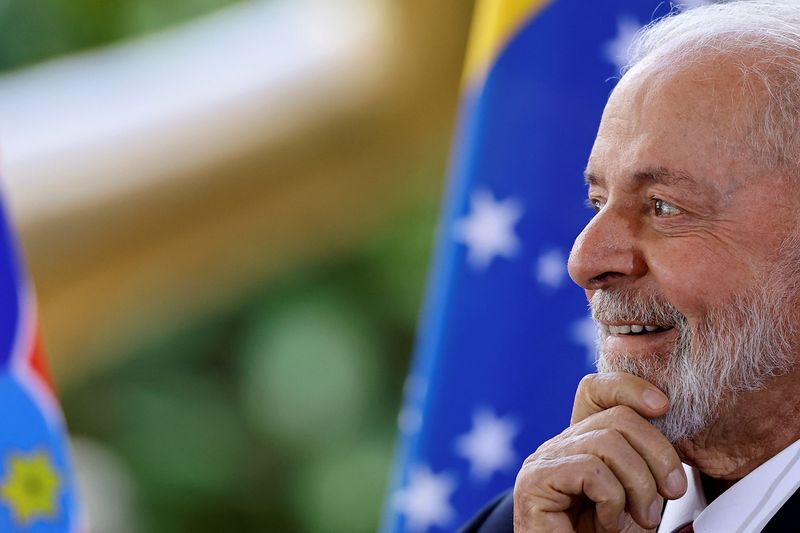 © Reuters. Brazil's President Luiz Inacio Lula da Silva smiles during a meeting with Croatian President Zoran Milanovic at the Itamaraty Palace in Brasilia, Brazil, June 3, 2024. REUTERS/Ueslei Marcelino/File Photo