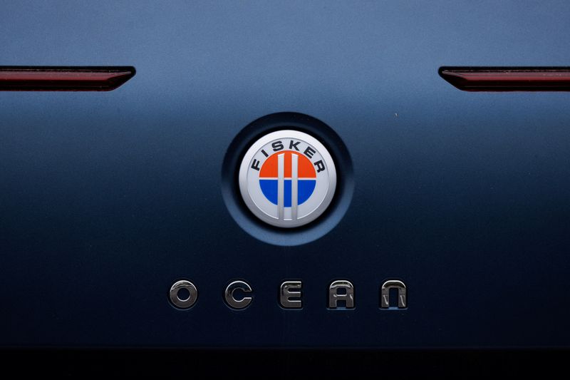 &copy; Reuters. The Fisker logo is shown on the back of a Fisker Ocean electric SUV vehicle at one of the company’s sales, service ands delivery centers in Vista, California, U.S., May 22, 2024.   REUTERS/Mike Blake/file photo