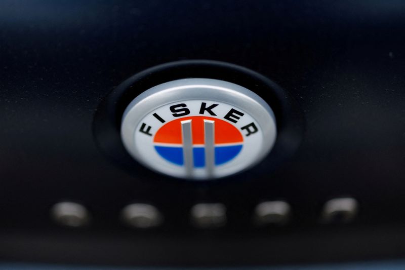&copy; Reuters. FILE PHOTO: The Fisker logo is shown on the back of a Fisker Ocean electric SUV vehicle at one of the company’s sales, service ands delivery centers in Vista, California, U.S., May 22, 2024.   REUTERS/Mike Blake/File Photo