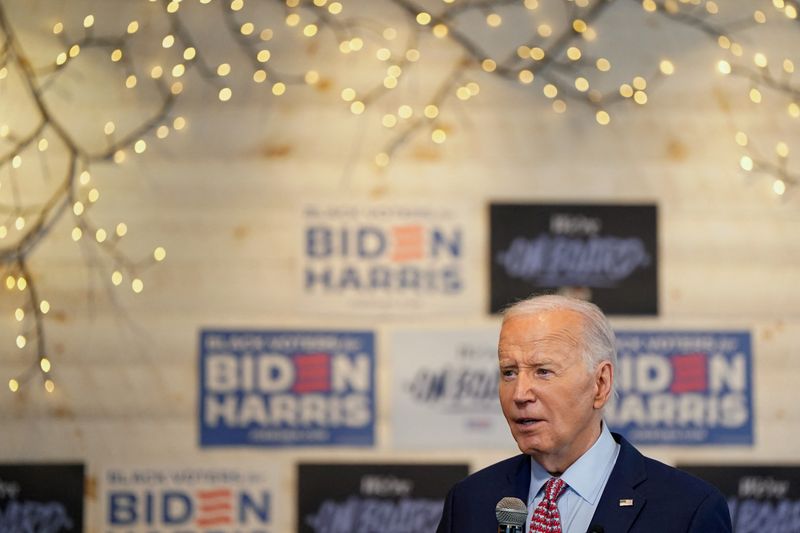 &copy; Reuters. Presidente dos EUA Joe Biden em campanha na Filadélfian 29/5/2024   REUTERS/Elizabeth Frantz