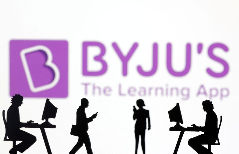 © Reuters. FILE PHOTO: Byju's logo is seen in this illustration taken, June 22, 2023. REUTERS/Dado Ruvic/Illustration/File Photo