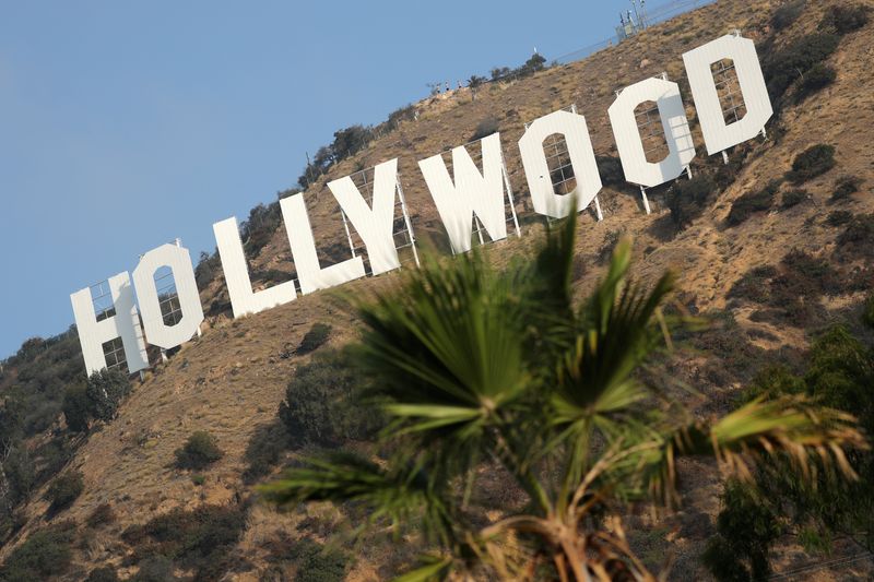 &copy; Reuters. FILE PHOTO: The Hollywood sign is seen in Hollywood, Los Angeles, California, U.S. October 19, 2017. REUTERS/Lucy Nicholson/File Photo