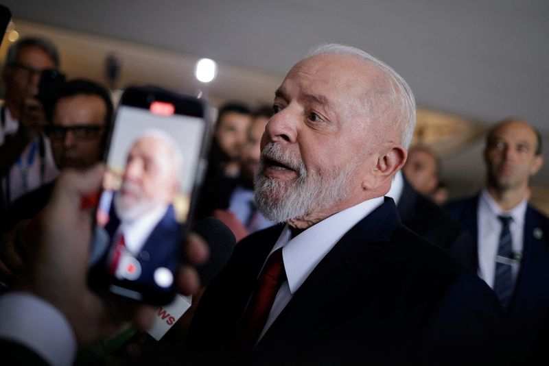 © Reuters. Presidente Luiz Inácio Lula da Silva no Palácio do Itamaraty
03/06/2024
REUTERS/Ueslei Marcelino