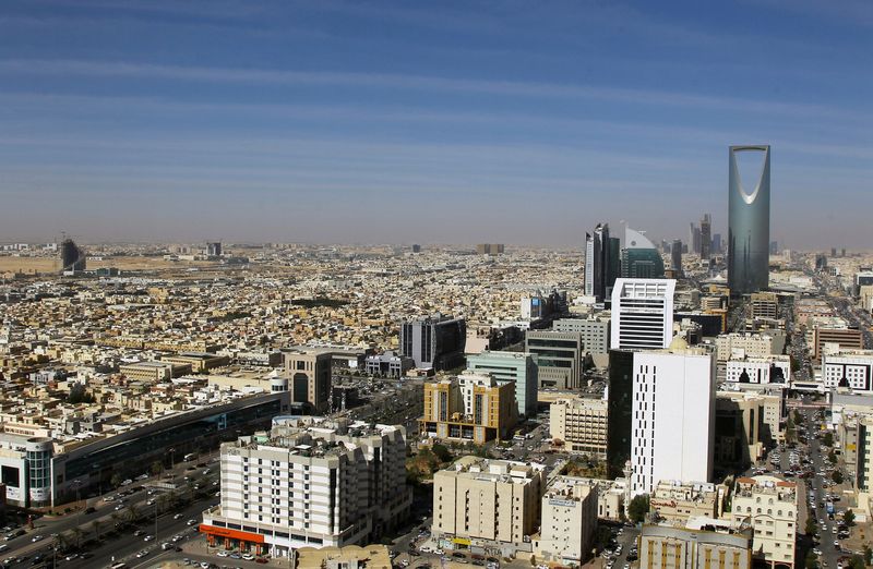 &copy; Reuters. FILE PHOTO: A view shows buildings and the Kingdom Centre Tower in Riyadh, Saudi Arabia, January 1, 2017. REUTERS/Faisal Al Nasser/File photo