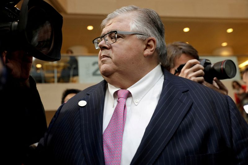 © Reuters. FILE PHOTO: Bank for International Settlements (BIS) General Manager Agustin Carstens leaves after G-20 finance ministers and central banks governors family photo during the IMF/World Bank spring meeting in Washington, U.S., April 20, 2018. REUTERS/Yuri Gripas/File Photo