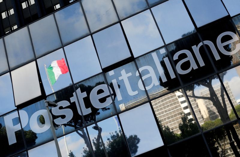 &copy; Reuters. FILE PHOTO: Poste Italiane headquarters seen in Rome, Italy, May 30, 2016. REUTERS/Alessandro Bianchi/File Photo