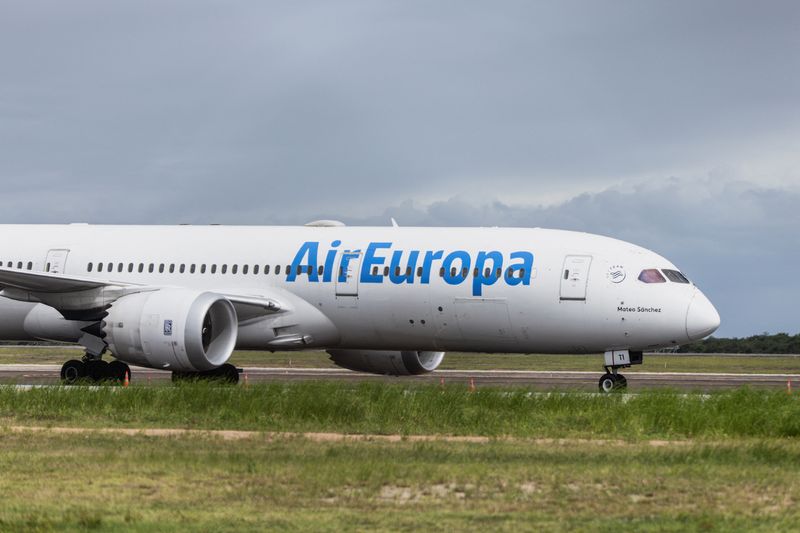 &copy; Reuters. Voo da Air Europa faz pouso em Natal após turbulêncian 1/7/2024   REUTERS/Alexandre Lago
