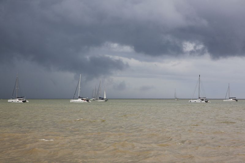 &copy; Reuters. Boats are seen in the water after Hurricane Beryl made landfall, in Port of Spain, Trinidad and Tobago July 1, 2024. REUTERS/Andrea De Silva