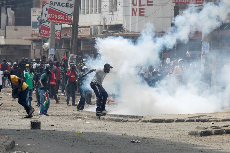 &copy; Reuters. Protesto em Nairóbin 2/7/2024   REUTERS/Monicah Mwangi