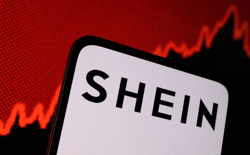 © Reuters. FILE PHOTO: Shein logo and stock graph are seen in this illustration taken, May 16, 2024. REUTERS/Dado Ruvic/Illustration/File Photo