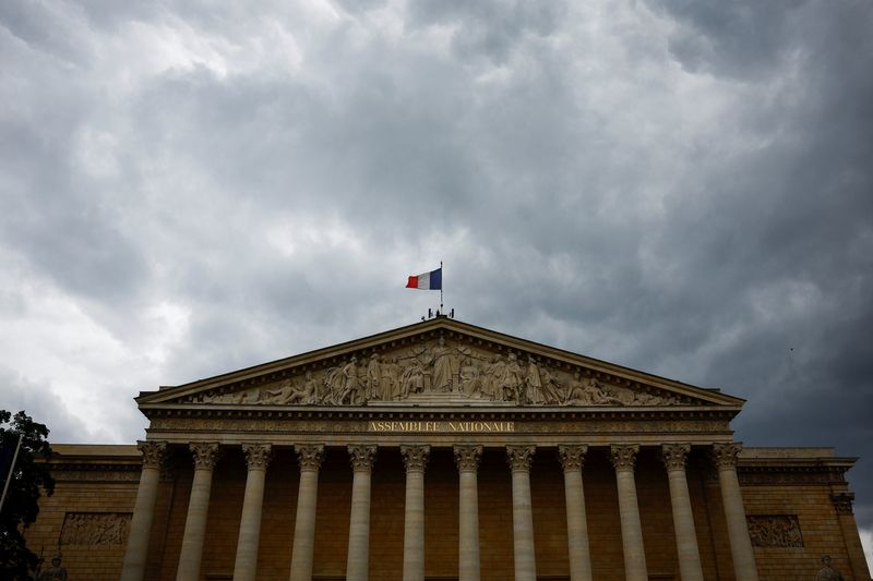 &copy; Reuters. Fachada da Assembleia Nacional da França, em Parisn01/07/2024 REUTERS/Sarah Meyssonnier