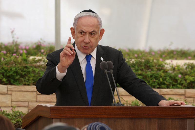 &copy; Reuters. Primeiro-ministro israelense, Benjamin Netanyahun18/06/2024nShaul Golan/Pool via REUTERS