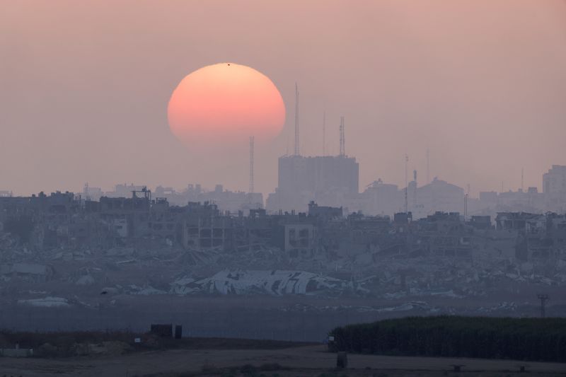 &copy; Reuters. Área destruída por ataques israelenses em Gazan03/07/2024nREUTERS/Amir Cohen