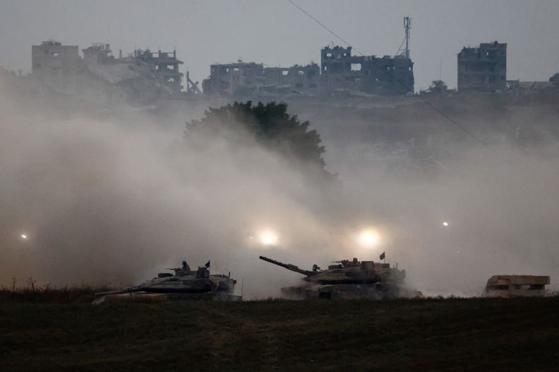&copy; Reuters. Edifícios destruídos por ataques israelenses são vistos em Gazan04/07/2024nREUTERS/Amir Cohen